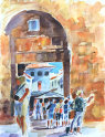 Painting by Diana Golledge Finca del Niño, Spain