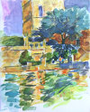 Painting by Diana Golledge Finca del Niño, Spain