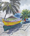 Painting by Judith Jarvis God is Love - St Lucia
