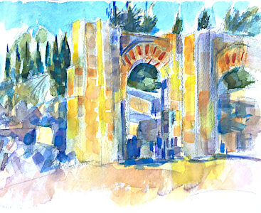 Painting from Diana Golladge Arabic arched
