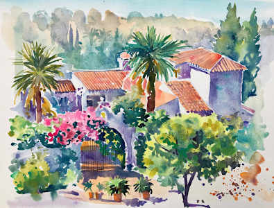 Painting by Fiona Forbes Finca del Ni�o