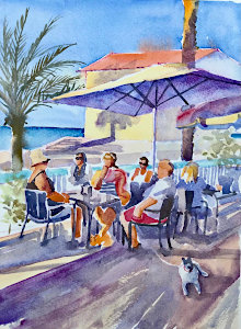 Painting by Fiona Forbes